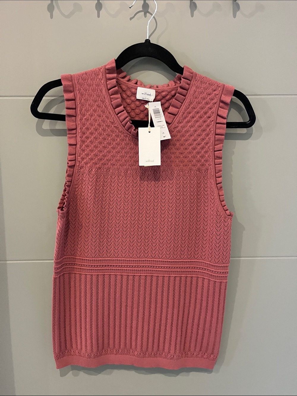 Women’s Sz L Wilfred sweater knit tank